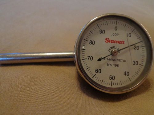 Starrett No. 196 plunger style Indicator