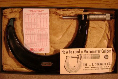 Starrett 5 in. micrometer in Original box!!