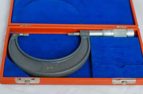 Brown and sharpe 2-3&#034; blade micrometer for sale