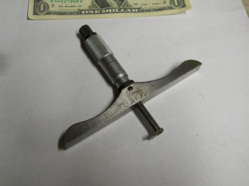 Starrett special   1&#034;  micrometer inside depth gage   used for sale