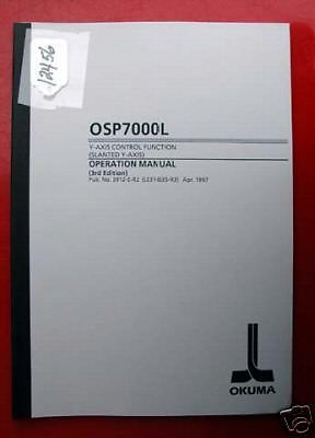 Okuma  Y-Axis Control Function Oper. Manual: 3912-E-R2 (LE51-035-R3) (Inv.12456)