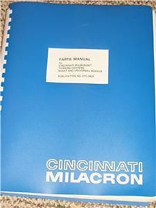 Cincinnati Milacron Turning Centers Parts Manual