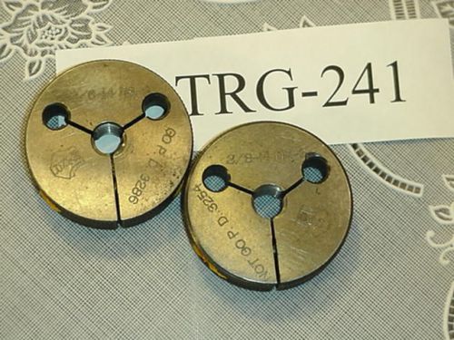 Thread Ring Gage Set 3/8-14 NS GO &amp; NOGO TRG-241