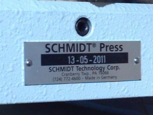 SCHMIDT MANUAL PRESS NO. 13-X5 TOGGLE BENCH PRESS