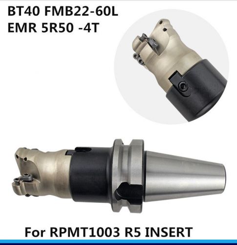 New set of emr 5r50 indexable face millng head and bt40 fmb22 -60l tool holder for sale