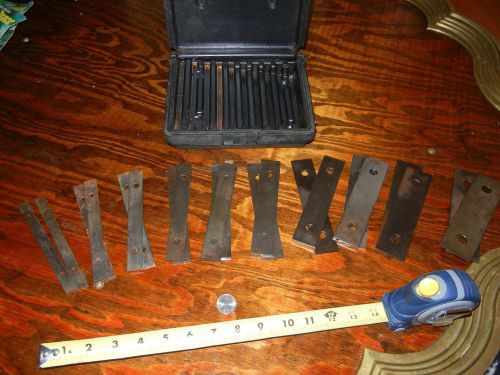 1/8&#034; HIGH PRECISION MACHINIST PARALLEL SET STEEL 10 PAIRS THIN PARALLELS RUSTY!