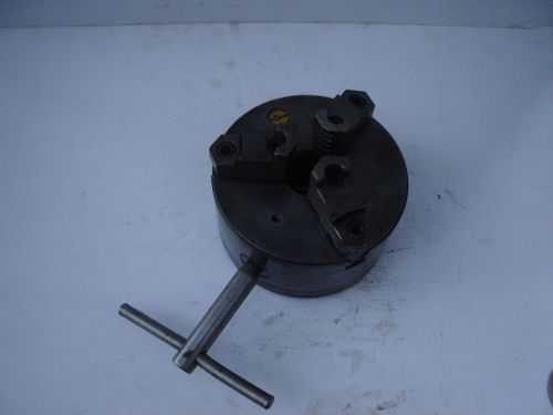 ROHM  6 1/4&#034; HEAVY DUTY 3 JAW CHUCK REVERSING JAW MODEL 160 1 1/2&#034; X 8TPI