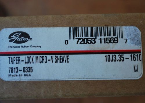 Gates 10j3.35-1610 taper lock micro-v sheave, 10j3351610 - new for sale