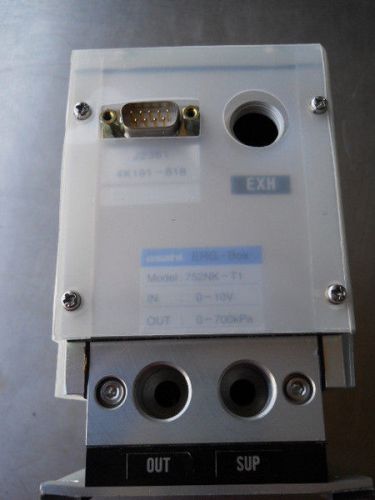 Asahi erg box 752nk-t1 pressure regulator reducer valve in: 0-10v out: 0-700kpa for sale