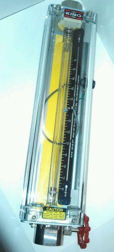 King-Glass Tube Gas Flow Meter, 316 stainless, 2.6 SCFM  P/N 90022333A1