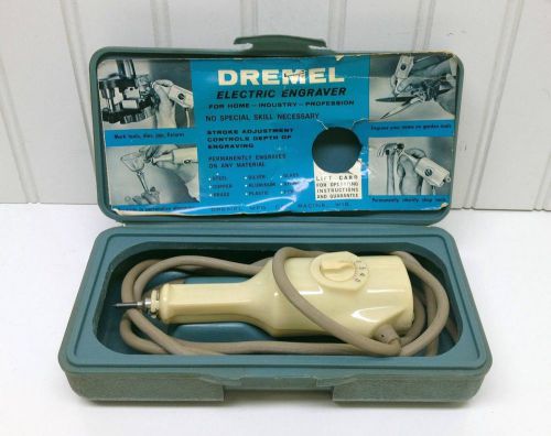 Vintage Dremel Electric Engraver Model 290 in Plastic Carrying Case