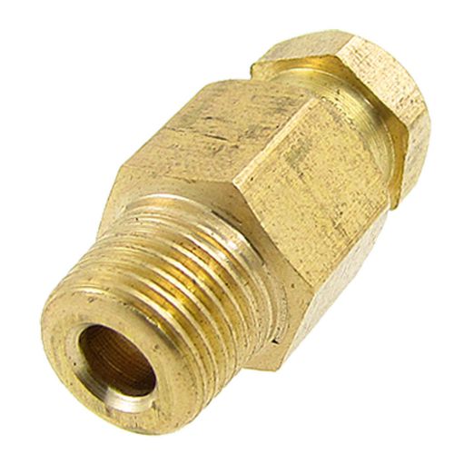 0.35&#034; Dia Male Threaded Straight Brass Mould Coupler Connector