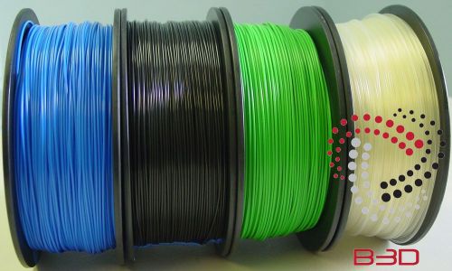 1.75 mm Filament 4 3D Printer.PLA BLUE, BLACK, GREEN, &amp; NATURAL BUNDLE SPOOLS