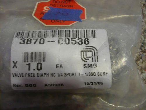 New AMAT Applied Materials 3870-00536 Valve SEALED