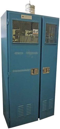 Scott 3-tank cylinder process gas delivery cabinet w/ distribution valve panel#2 for sale