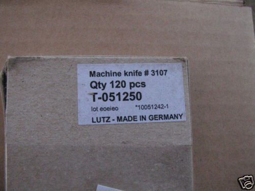 5 Boxes Lutz Machine Knife # 3107  T-051250 NIB