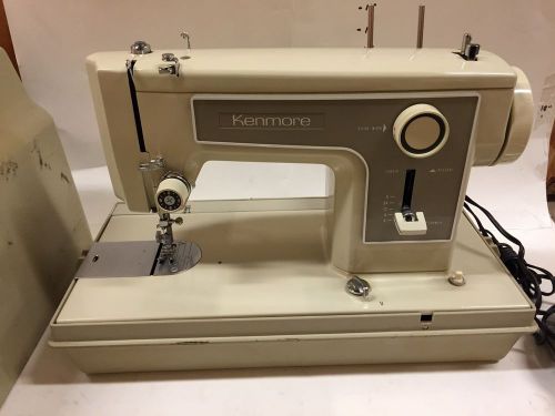 Sears Kenmore Sewing Machine Model 5154 Portable with Petal and Case Works Great