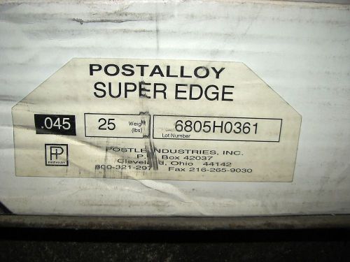Postalloy Super Edge .045 25# 6805H0361 high speed tool steel welding wire