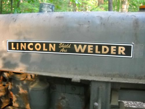 1- new 20&#034; x 2&#034; stick on lincoln shield arc welder decal sa-200 short /long hood for sale
