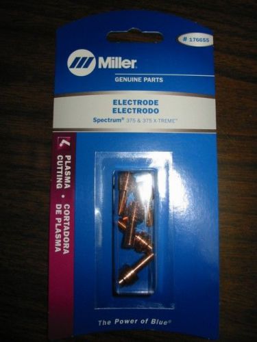 Miller genuine electrodes for plasma spectrum 375 &amp; 375 x-treme - qty 5 - 176655 for sale
