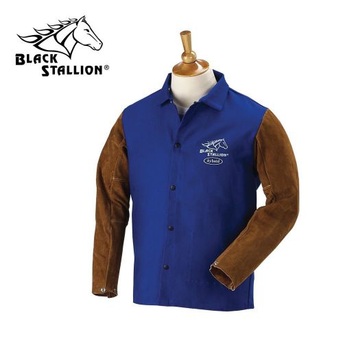 Revco Black Stallion FRB9-30C/BS HyBrid 9oz FR Cowhide Welding Coat  X-Large