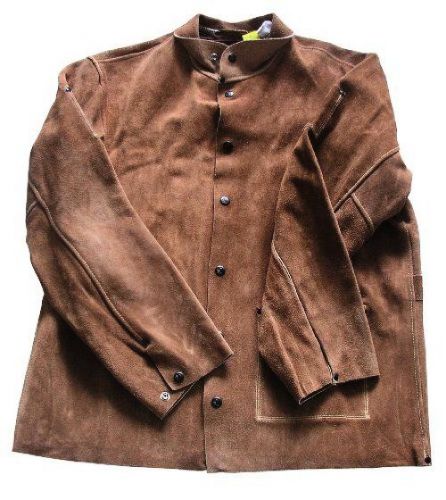 Shark 14521 leather welding jacket, x-l, brown for sale