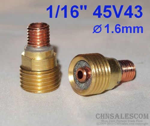 3 pcs 45V43 Collet Body Gas Lens for Tig Welding Torch WP-9-20-25 1.6mm 1/16&#034;