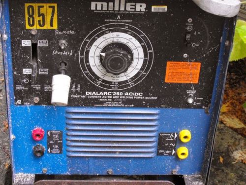 Miller dialarc 250 arc welder wired 4/remote  ?freight shipping? for sale
