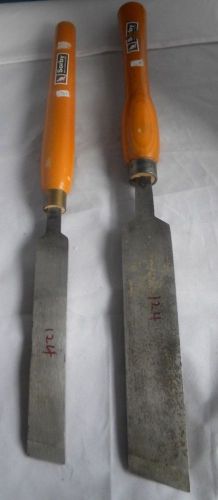 Sorby Old Style Long and Strong Turning Bevel Skew Chisels 1 1/4 &amp; 2&#034; (124)