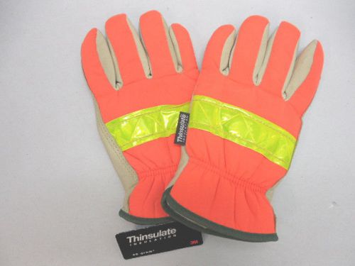 3M Safety 40 gram Thinsulate Insulation Reflective Orange/Yellow Gloves Small