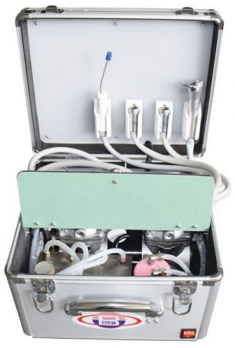 Portable Dental Unit BD-400 Air Compressor Suction System 3 Way Syringe 2H/4H