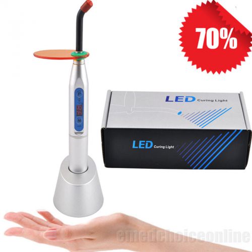 promotion Dental 5W Wireless Cordless LED Curing Light Lamp 1500mw -Silve BUY