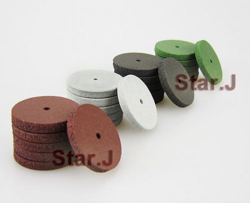 40pcs Mixed Dental Lab Polishing Wheels Burs Silicone Rubber Polishers -4 colors