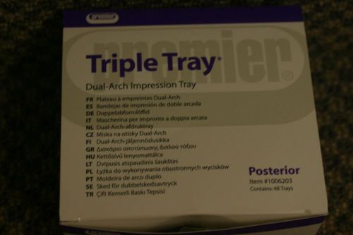 disposable dental triple tray impression trays