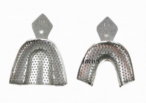 1*Hot New Dental Impression Trays-Stainless For Dental U1 L1 Large Free Shipping