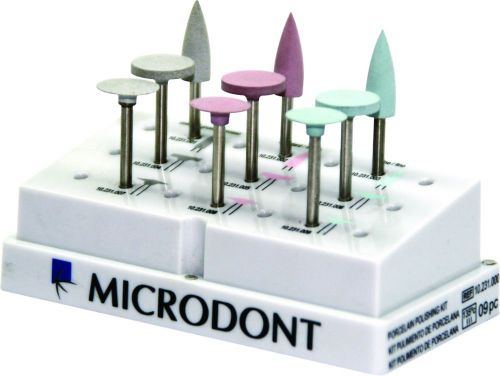 Microdont 10232+10231 6 piece pro dental acrylic+9pc porcelain pro brand new! for sale