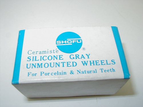 Shofu Dental Ceramiste Silicone Gray Unmounted Ultra Wheels Porcelain Natural