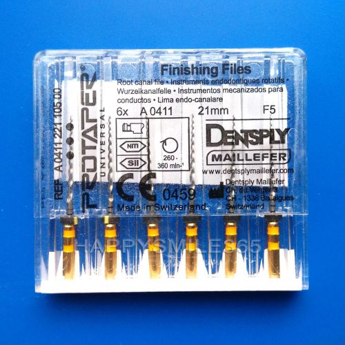 10 Packs Dentsply Rotary ProTaper Universal Engine Root Canal NiTi Files F5 21mm