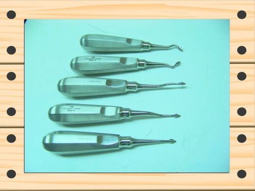 5 spear arrow spade concave elevators dental extraction instrument set german ss for sale