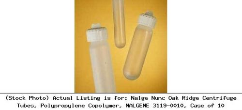Nalge Nunc Oak Ridge Centrifuge Tubes, Polypropylene Copolymer, : 3119-0010