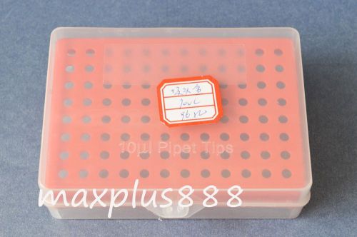 1pcs 10ul microliter pipette pipettor tips rack holder box case 96 holes for lab for sale