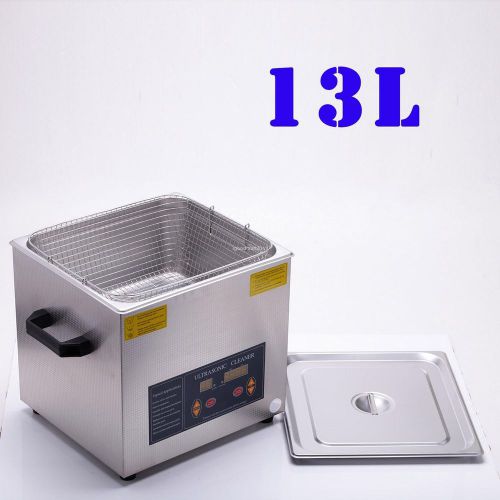 13L Digital Ultrasonic Cleaner Machine bath+Basket+Cover Secure and stable PCBA