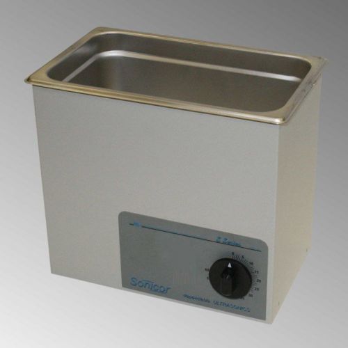 New ! sonicor stainless steel tabletop ultrasonic cleaner 1 gal capacity, s-101t for sale
