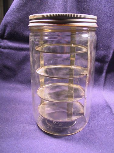GLASS DESICCATOR JAR - 4 Shelves - DRI-JAR