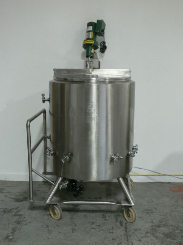 DCI 80 GALLON MIXING KETTLE - STAINLESS STEEL JACKETED TANK  W/  1/4 HP MIXER