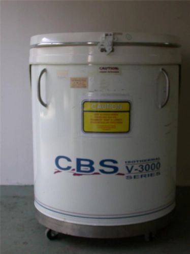 CBS ISOTHERMAL V-3000 CRYOGENIC CAROUSEL FREEZER BIOLOGICAL SPECIMENS INFUSION