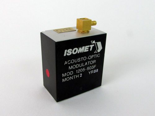 Isomet Acousto-Optic Modulator Model: 1205-603F