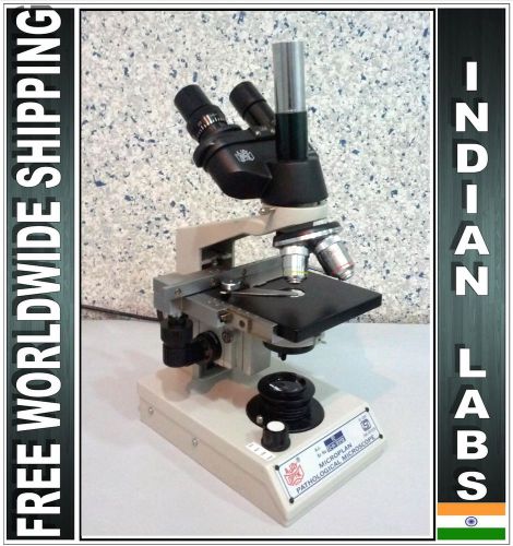 Semi plan obj. advanced trinocular doctor med pathological compound microscope for sale