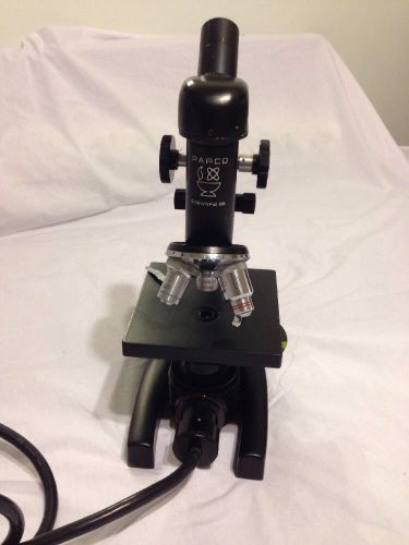 Parco Scientific Microscope with light and 3 objectives