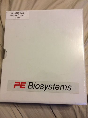 sealed unopened PE Biosystems Genotyper v3.6 NT 5 User version P/N 4316285 Rev B